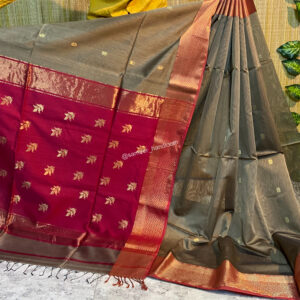 Maheshwari Leaf Buti Sarees