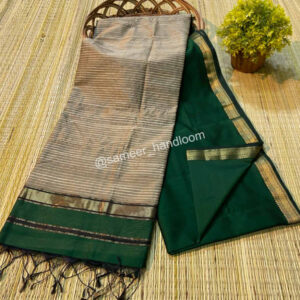 Maheshwari Handwoven Kosa Pallu Sarees