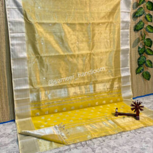 Maheshwari Handwoven Tissue Keri Buti Sarees