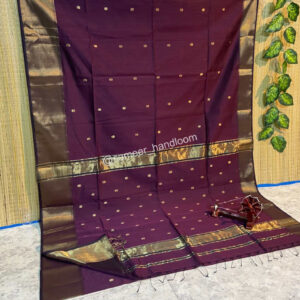 Maheshwari Scott Border Buti  Sarees