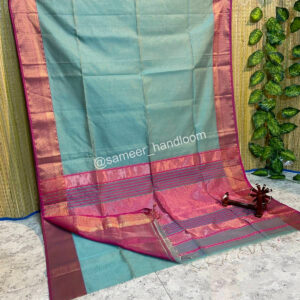 Maheshwari Tissue Zari Chex Sarees